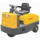 Battery Operated  4 Wheel Platform Truck , Airport Tow Tractor High Range Steering Design