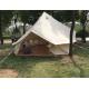 Round Circle Cotton Bell Style Outdoor Canvas Tent For Garden , Prairie , Desert