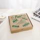 CE SGS Disposable Plain Pizza Takeaway Boxes 12 Inch Kraft Paper CMYK Printed
