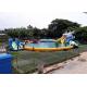 Inflatable Shark Theme Inflatable Moving Park , Outdoor  Inflatable Water Slide Games