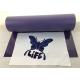 Purple Color Easy Weed Flock Heat Transfer Vinyl Iron On HTV Film Roll 50cm*25m