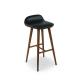 NO Folded Modern Wood Bar Stool for Kitchen and Dining Room without Folding