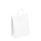 Valentine White Black Gift Shopping Kraft Handle Paper Bags For Wedding