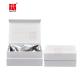 Large White Collapsible Box With Magnetic Closure Rectangle Present Box