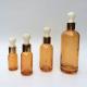 Essential Oil Amber Cosmetic Packaging With Glass Dropper 15ml
