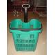 Movable Supermarket Shopping Trolley On Wheels Aluminum Alloy Pull Rod