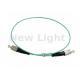 OM3 50 / 125 Simplex Optical Fiber Patch Cord 0.5 Meter FC FC Fiber Optic Cable