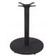 Powder Coat Round Metal Table Base Cast Iron Material Dia 22 Dimension