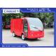 3.5 Meters Electric Fire Engine Car / Electric Freight Car 2 Seats 70km Range Dry Battery With Toplight
