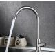 Single Handle High Arc Kitchen Faucet Cold Only SN Stainless Steel
