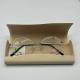 Irregular Portable Leather Spectacle Metal Eyeglass Cases Personalised Glasses