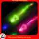 19.5 cm PS Red, Yellow, Blue, Green, rainbow Flashing Light Stick cheering button battery