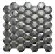 Mirror Gold Silver Black Stainless Steel Mosaic Tiles 3D Hexagon Rustproof AISI