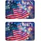 Custom Kitchen Clean And Dirty Magnets Double Sided Dishwasher Magnet 4*2.5inch USA Flags