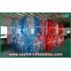 Inflatable Garden Games Red And Blue PVC / TPU Bumper Ball Bubble Football For Adult / Children Playing