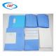 Blue SMS Disposable Angiography Surgical Drape Kit For Hospital Manufacturer