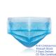 Breathable Disposable Mouth Mask , Blue Face Mask Multi Layered Stereo Design