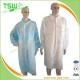 ISO13485 PP SMS Disposable Laboratory Gown With Snap Button