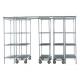 86 High Cold Room Hygienic High Density Wire Shelving With Vented Shelves