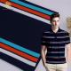 Durable Good Texture  Comfortable Striped Material Fabric For Polo Shirt