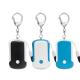 Black  White SafeSound Personal Alarm Self Defense Keychain 140db With Light