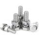 Stainless Steel A2-70 Grade Hex Head Bolts 12mm Thread Length Polished Finish 100pcs Pack