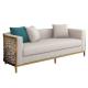 Luxury Gold Stainless Steel Lovest Sofas Sectionals Club Sofa Set Furniture