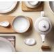 Personalized Ceramic White Dinnerware High End Porcelain Dinnerware For Home