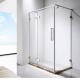 5mm Bathroom Shower Screens Tempered Glass Polishing Finish Cubicle Shower Rooms Enclosure