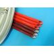 Flame Retardant Red Silicone Fiberglass Sleeve For Insulating Protection