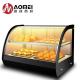Electric Curved Glass Pizza Bread Food Warmer Display With Advantage Long Service Life