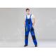Poly Cotton Blended Industrial Work Clothes Royal Blue Contrast Colors