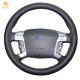 Hand Sewing Black Artificial Leather Steering Wheel Cover for Ford Mondeo Mk4 2007 2008 2009 2010 2011 2012 2013 2014