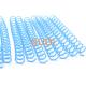 Strong Tension Strength Sky Blue 2.79mm Plastic Spiral Binding Coils