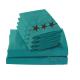 Western Peak 6pcs Embroidery Star Sheet Set Washable Machine Wash 100% Polyester