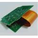 6 Layer Rigid Flex PCB FR4 And PI Materail 4mil Line Width Black And Yellow Coverlay ENIG