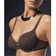 20% Polyester OEM K Cup Black Adults Breathable ODM Plus Size Convertible Bra For Ladies