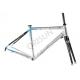 46cm / 49cm Girls Bike Frame , Smooth Welding Carbon Fiber Road Bike Frame