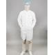 White Color SMS Isolation Gown Dustproof Excellent Abrasion Resistance