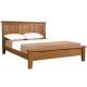 Classic Queen Size Solid Wood Bed Frame Natural Color Strong Structure For Bedroom