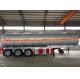 60 CBM Oil Tank Truck 3 Axles Semi Flatbed Trailers For Oil Fuel Transport