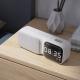 Bluetooth Communication Intelligent Voice Sound Desktop Speaker With Fabric And Clock