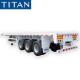 (Spot Promotion) China triaxle 40ft flatbed container semi trailers price for sale