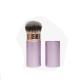 Purple Color Single Retractable Kabuki Makeup Brush With Fluffy Soft Hair