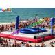 Popular Inflatable Bossaball Court / Volleyball Court Interactive Outdoor Games