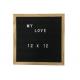 12 In Wooden DIY Felt Message Board Notice Changeable Letters For Quotes