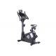 Black Resistance Upright Cycling Gym Equipment Spontaneous Electromagnetic Control