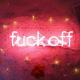 Neon Signs Fuck Off, Neon Sign Pink Neon Lights Neon Light Sign Real Glass Neon Signs Custom Neon Words for Wall Bedroom