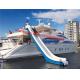 inflatable water slide for yachts , inflatable water slides for boats , inflatable boat slide
