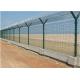50x100mm Y Post Airport 358 Security Fence Bto22 Pvc Coated With Razor Barbed Wire